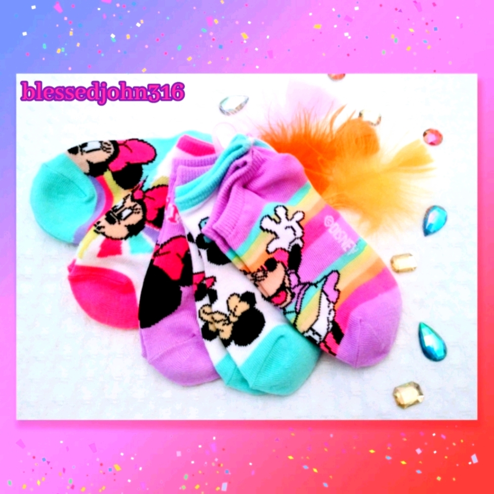 Minnie Mouse Girl Socks NWT